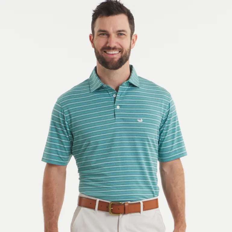 Maybourne Featherlight Stripe Polo