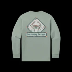 Mosaic Crab Tee - Long Sleeve