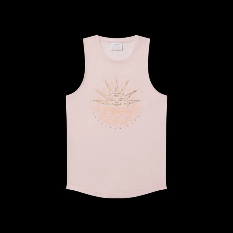 Sadie Vintage Rocker Tank - Sunset