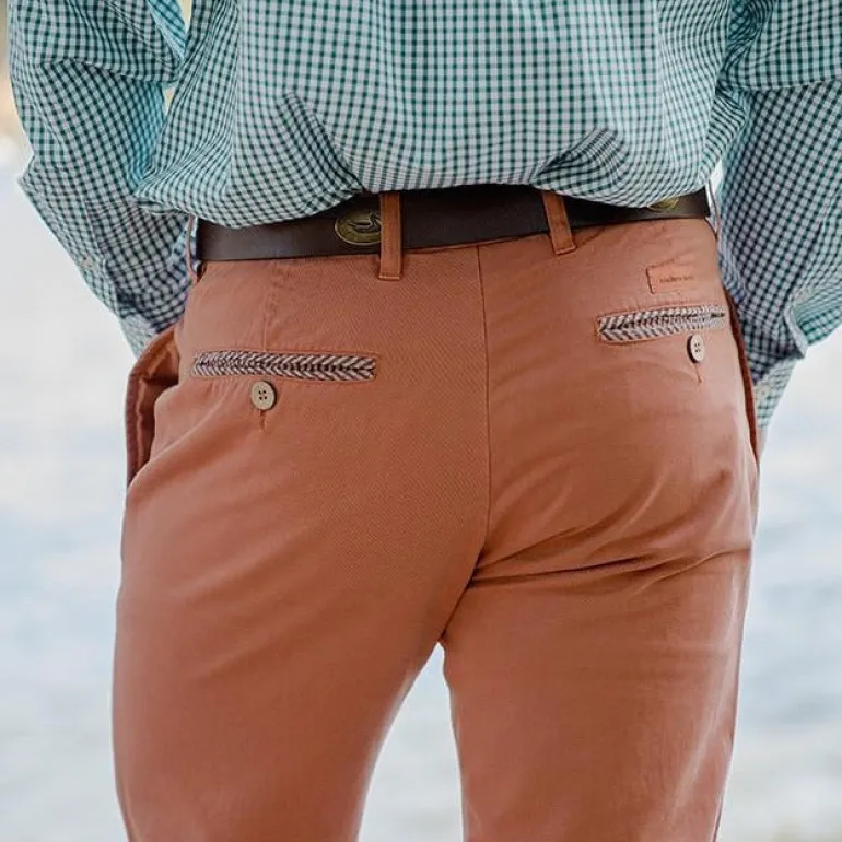 SEAWASH™ Grayton Twill Pant - Burnt Orange