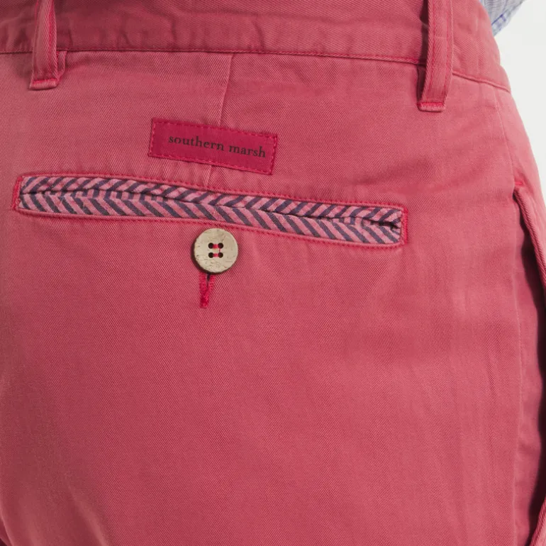 SEAWASH™ Grayton Twill Pant - Washed Red