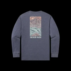 SEAWASH™ Tee - Woodcut Canoe - Long Sleeve