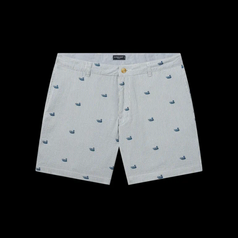 Seersucker Regatta Short - 6in. Flat