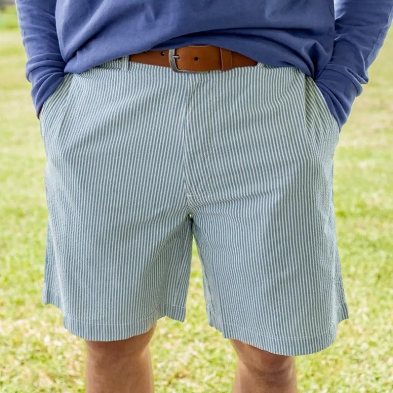 Seersucker Regatta Short 8in. Flat