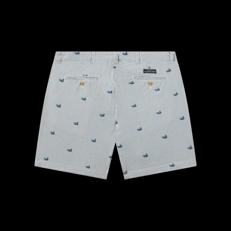 Seersucker Regatta Short - 6in. Flat