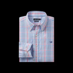 Shores Windowpane Performance Dress Shirt
