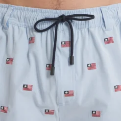 SOUTHERNCLASSICS™ Swim Trunk - Chambray Flags
