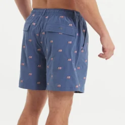 SOUTHERNCLASSICS™ Swim Trunk - Chambray Flags
