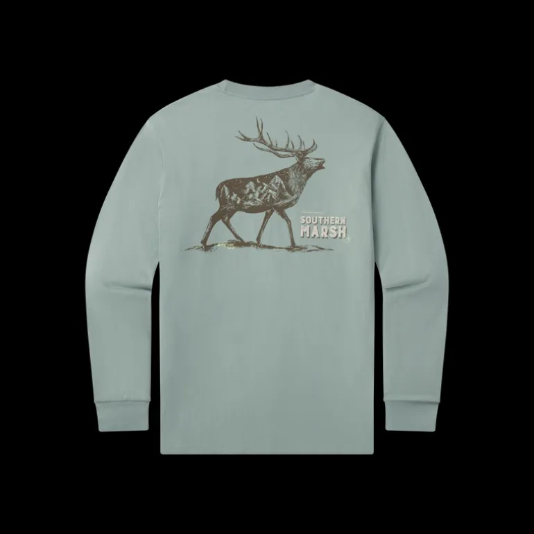 Starry Silhouette Tee - Elk - Long Sleeve