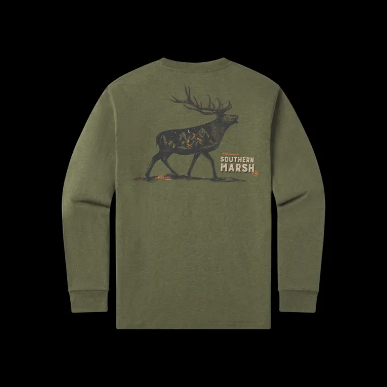Starry Silhouette Tee - Elk - Long Sleeve