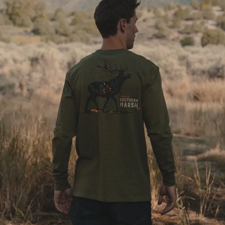 Starry Silhouette Tee - Elk - Long Sleeve