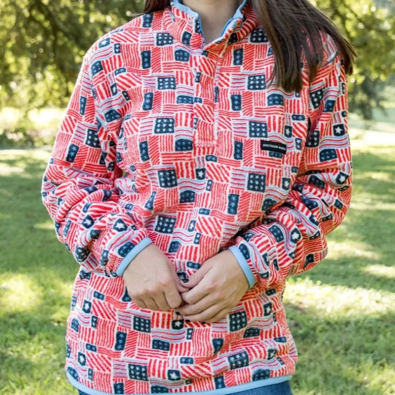 Star-Spangled Fleece Pullover