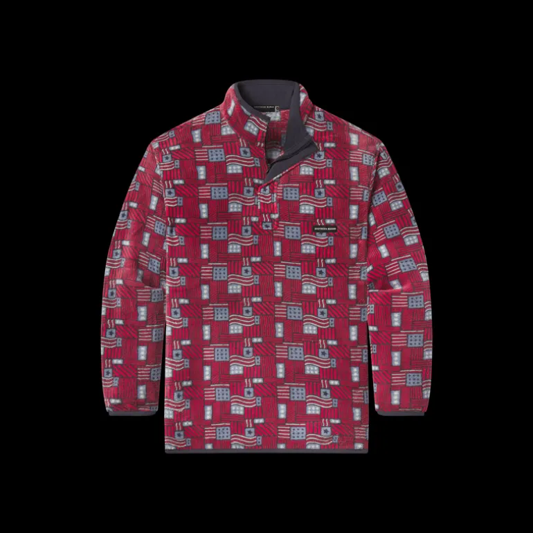 Star-Spangled Fleece Pullover
