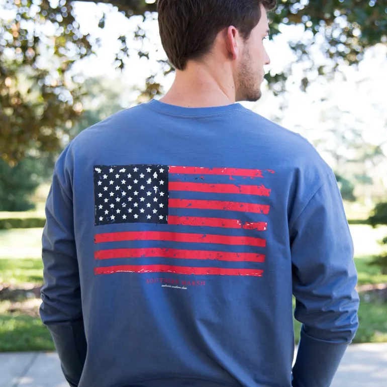 Vintage Flag Tee - Long Sleeve