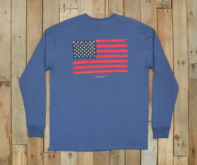 Vintage Flag Tee - Long Sleeve