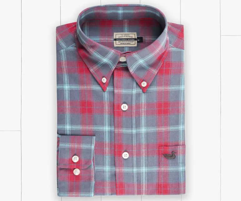 Williamson Relaxed Washed Plaid Dress Shirt