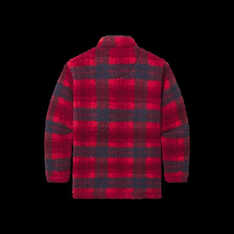 Youth Andover Plaid Sherpa Pullover