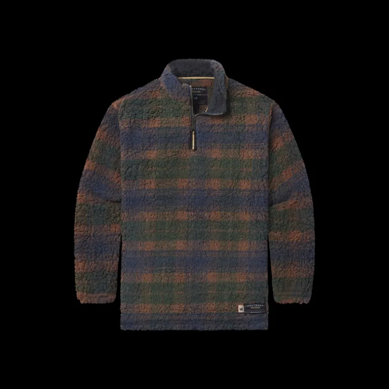 Youth Andover Plaid Sherpa Pullover