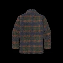 Youth Andover Plaid Sherpa Pullover