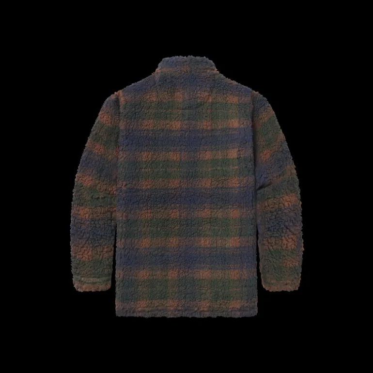 Youth Andover Plaid Sherpa Pullover