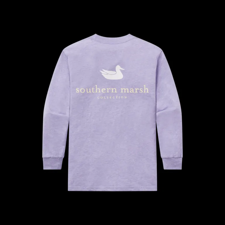 Youth Authentic Tee - Heathered - Long Sleeve