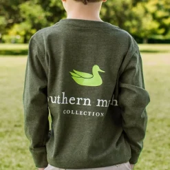Youth Authentic Tee - Heathered - Long Sleeve