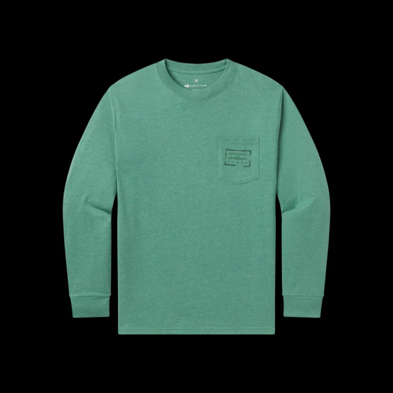Youth Authentic Tee - Heathered - Long Sleeve
