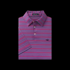 Youth Bermuda Performance Polo - Naples Stripe
