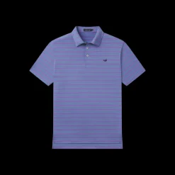 Youth Bermuda Performance Polo - Naples Stripe