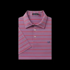 Youth Bermuda Performance Polo - Naples Stripe