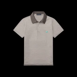 Youth Bermuda Performance Polo - Striped