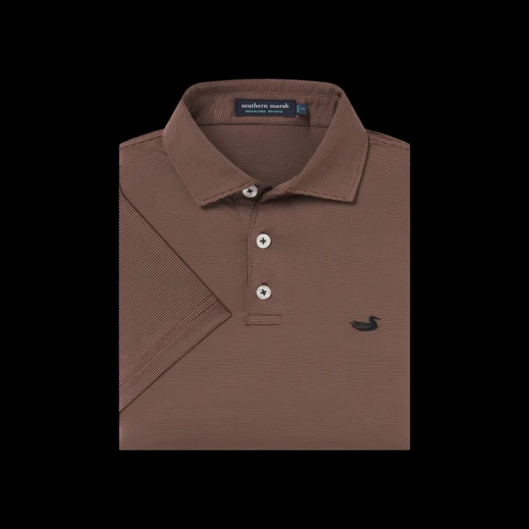 Youth Bermuda Performance Polo - Wellington Stripe