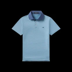 Youth Bermuda Performance Polo - Hampton Stripe