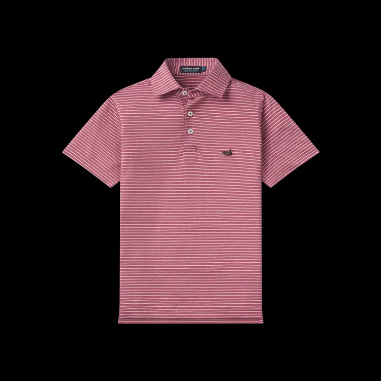 Youth Biloxi Heather Performance Polo