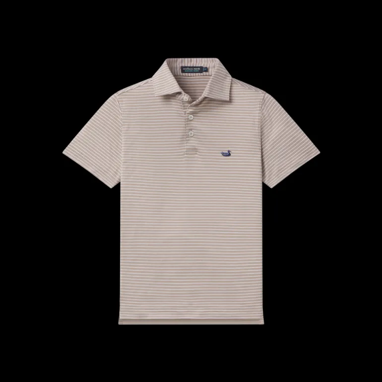 Youth Biloxi Heather Performance Polo