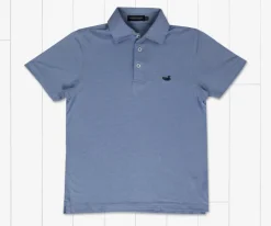 Youth Biscayne Heather Performance Polo