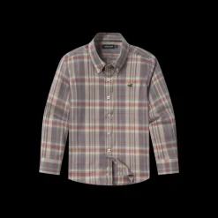 Youth Blanco Plaid Dress Shirt