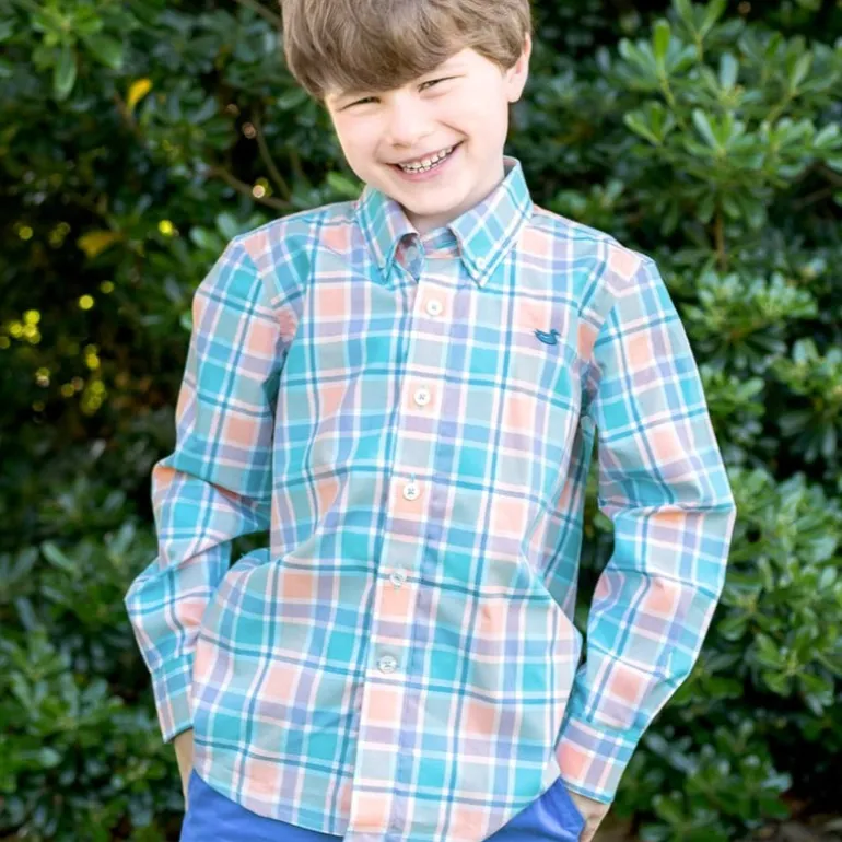 Youth Brevard Plaid Dress Shirt