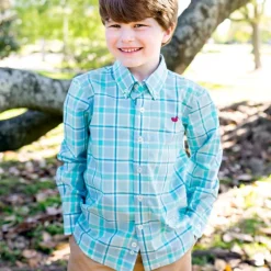 Youth Brevard Plaid Dress Shirt