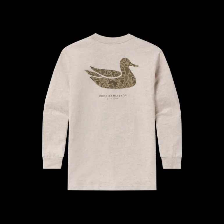 Youth Duck Originals Tee - Camo - Long Sleeve