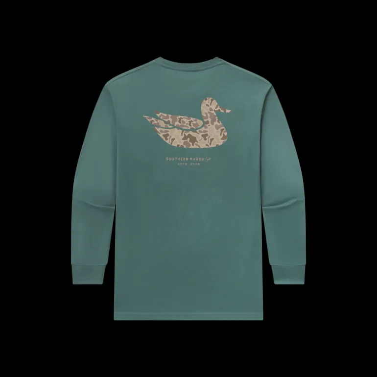 Youth Duck Originals Tee - Camo - Long Sleeve