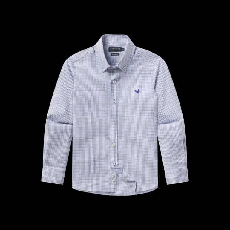 Youth Dyer Performance Gingham Dress Shirt