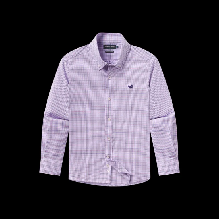 Youth Dyer Performance Gingham Dress Shirt