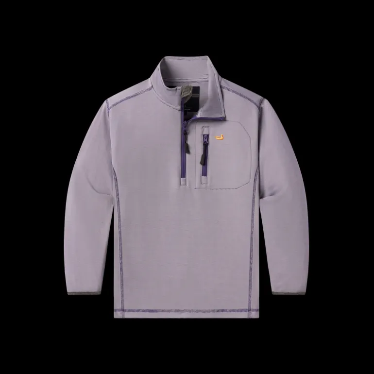 Youth Endzone Stripe Performance Pullover