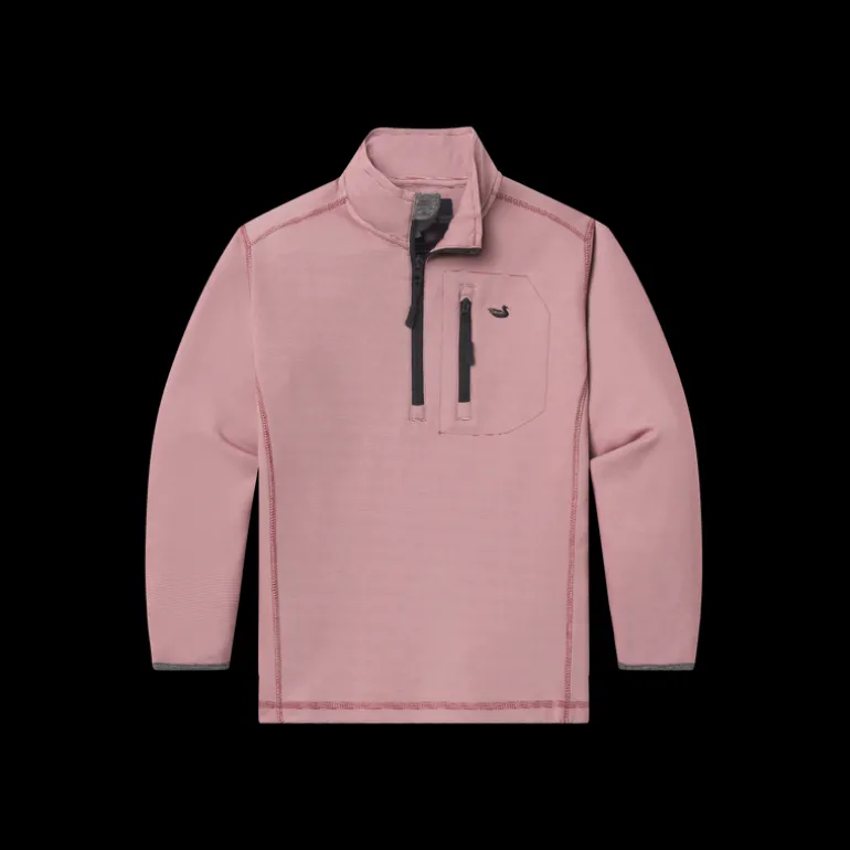 Youth Endzone Stripe Performance Pullover