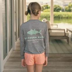 Youth FieldTec™ Heathered - Made in the Gulf - Tuna - Long Sleeve