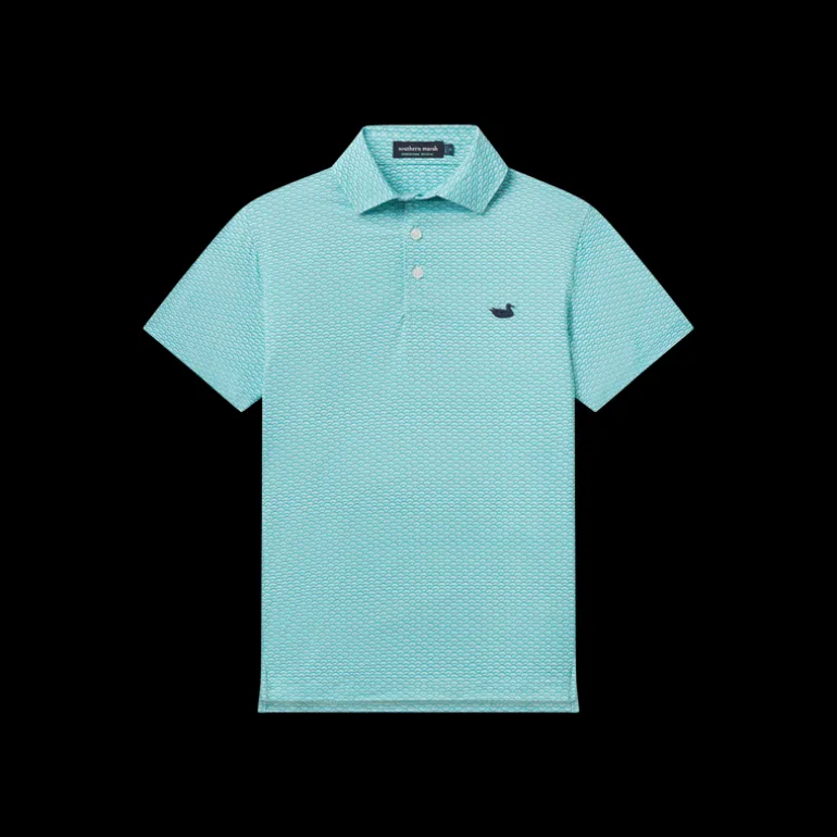 Youth Flyline Performance Polo - Fan Shell