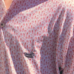 Youth Flyline Performance Polo - Palm & Pineapples