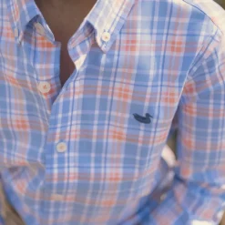 Youth Grainger Performance Plaid Dress Shirt