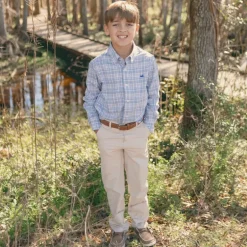 Youth Grainger Performance Plaid Dress Shirt